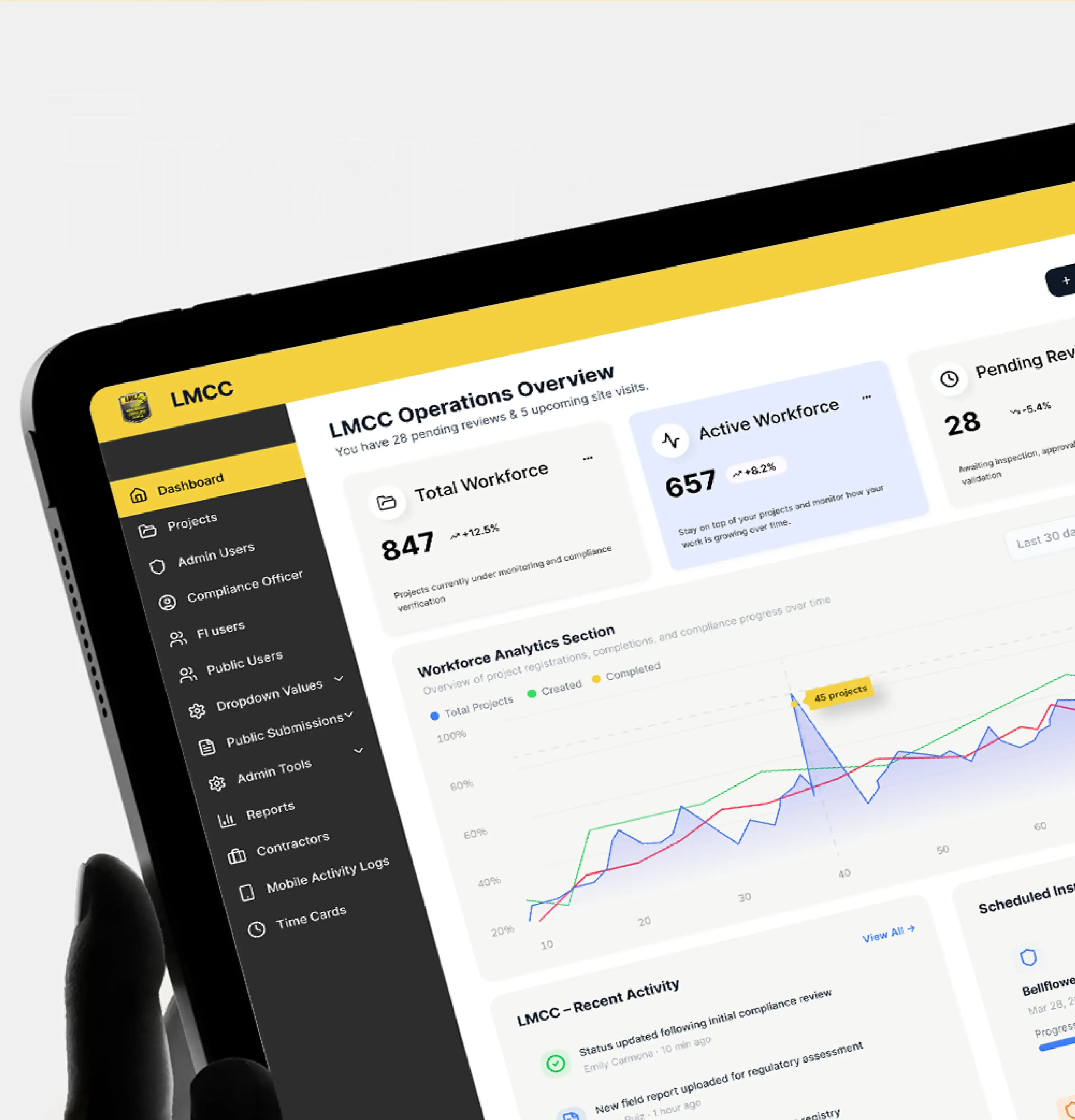 LMCC: Field Data Capture and Centralized Management Platform