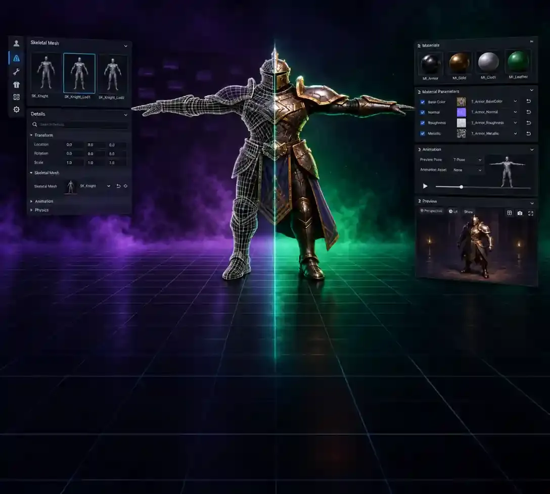 Unreal Engine for high-fidelity 3D game development